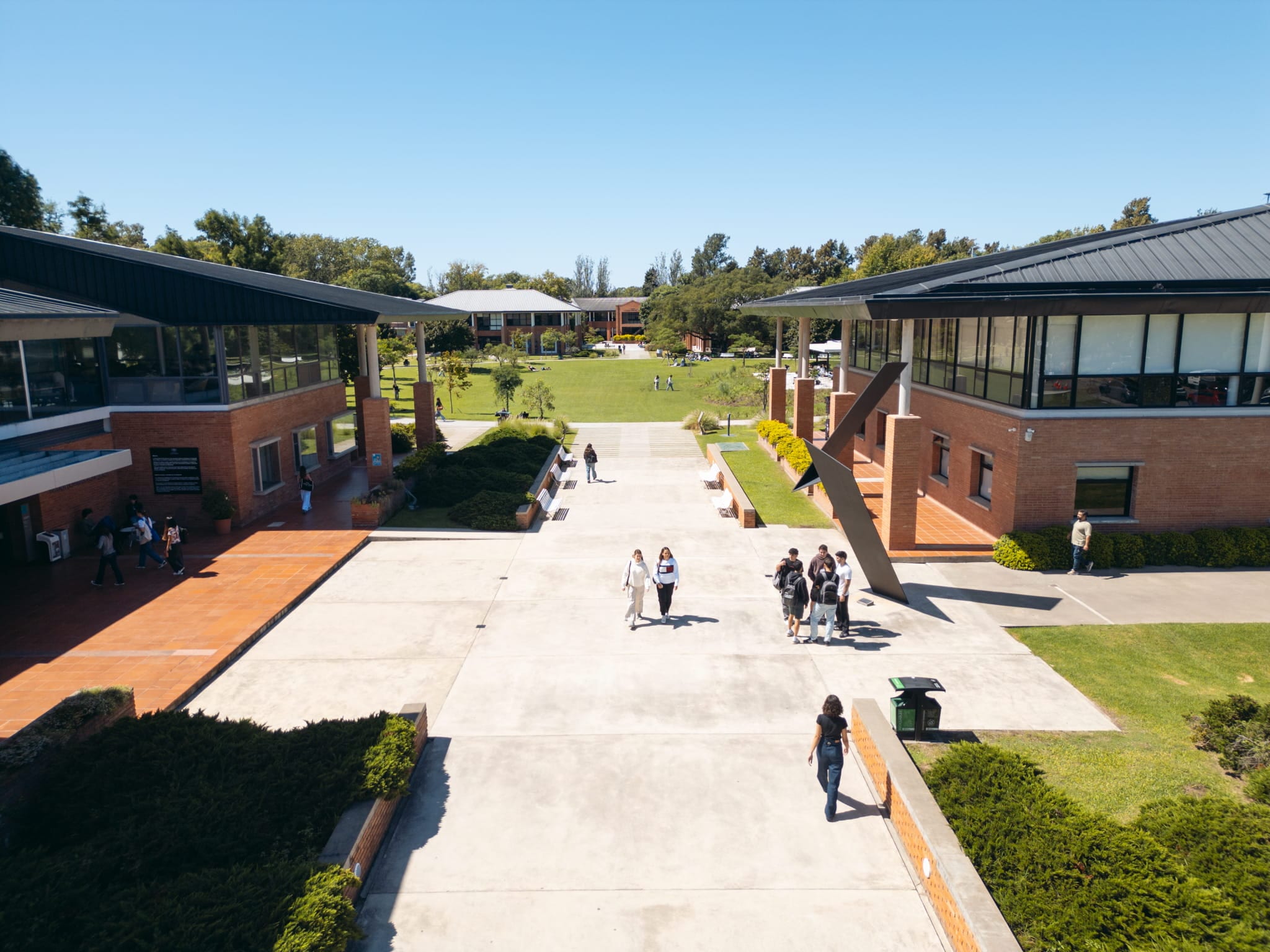 Vista del Campus Victoria de la Universidad de San Andrés